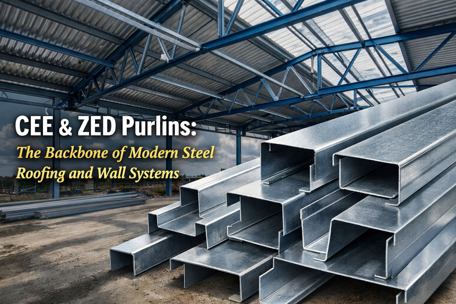 CEE & ZED Purlins: The Backbone of Modern Steel Roofing and Wall Systems